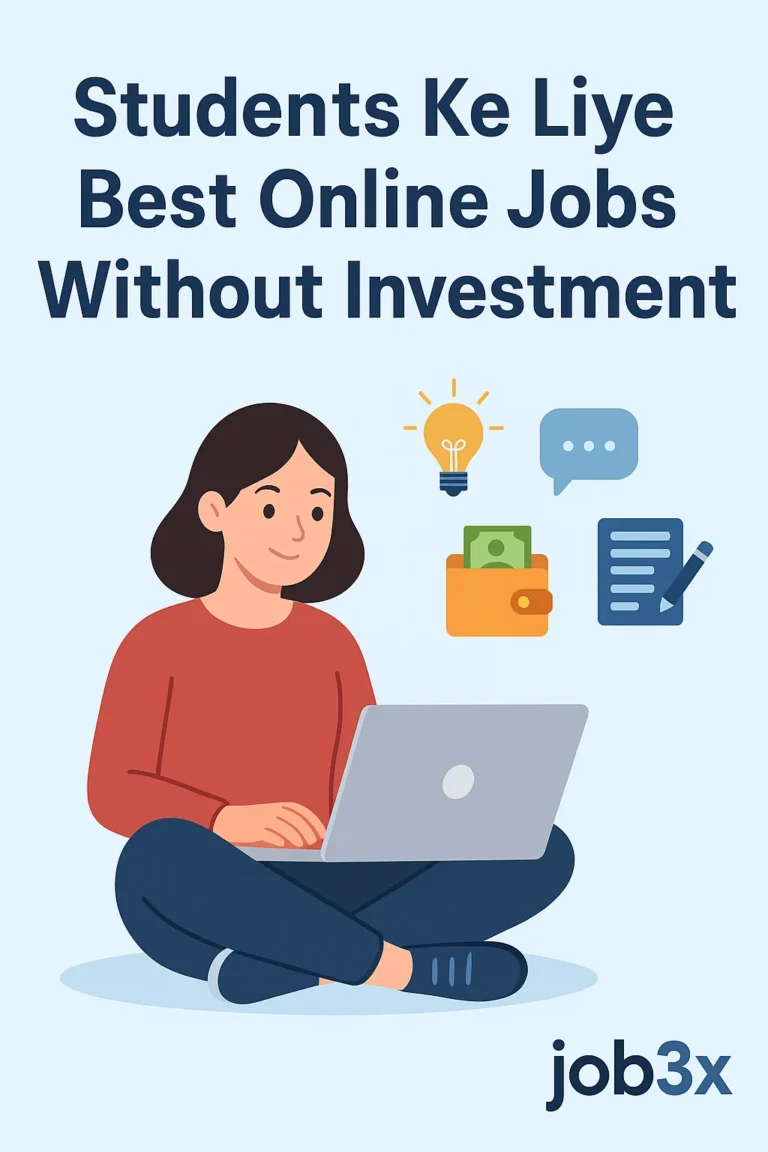 Students Ke Liye Best Online Jobs...
