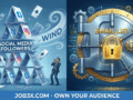 Comparison of fragile social media followers vs secure email newsletter list asset